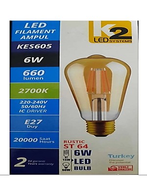 Kes 605 Rustık LED Ampul