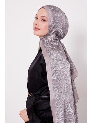 Lêvi D'or Açık Vizon Sarmal Hint İpeği Şal