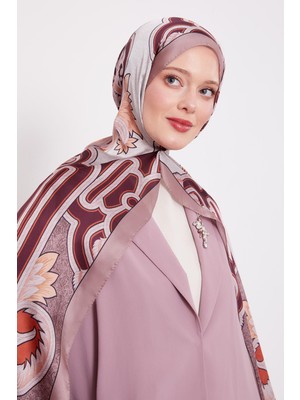 Sütlü Kahve Baroklu Hint Ipeği Şal