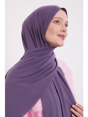 Mor Düz Sandy Şal