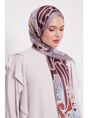 Vizon Baroklu Hint Ipeği Şal