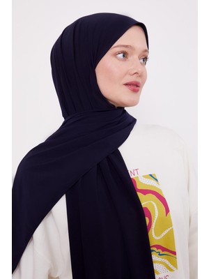 Lêvi D'or Koyu Lacivert Düz Sandy Şal