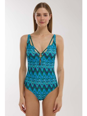 Ayyıldız 5210 Mavi Simli Mayo