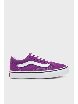 Vans Old Skool Logolu Süet Sneaker Ayakkabı Unisex Çocuk Ayakkabı VN000CYVE2T1