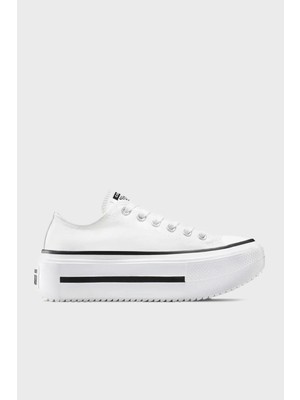 Converse Logolu Tırtıklı Platform Taban Sneaker Ayakkabı Bayan Ayakkabı A15491C 102