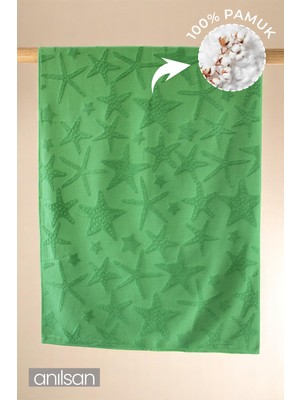 Velmo Plaj Havlusu %100 Pamuk 75x150 Yeşil
