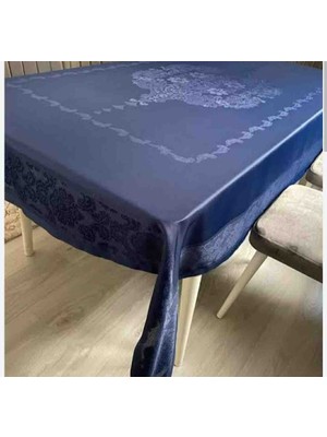 Zeynoceyiz Jumbo Leke Tutmaz & Su Geçirmez Jakarlı Masa Örtüsü 160X220 cm