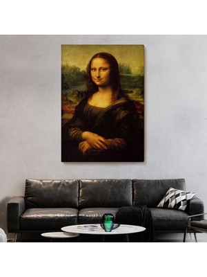 Marsilyan- Leonardo Da Vinci'nin Ünlü Eseri Mona Lisa Kanvas TABLOSU-5126
