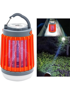 Taşınabilir Mini Sivrisinek Katil Lambası, Kamp Fener Böcek Zapper, 1800MAH Şarj Edilebilir Kamp Işık Fener, 8h Aydınlatma, USB Gürültü Yok Elektrikli Sinek Katil Işık, Ipx4 Su Geçirmez Dış ve Iç Mekan Için