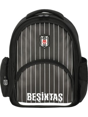 Beşiktaş Çubuk Desenli Suni Deri Okul Sırt Çantası 25352
