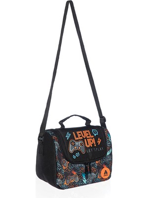 Adel Level Up Beslenme Çantası Sevimli Tasarım Su Geçirmez 100% Polyester Küçük Çocuklar İçin