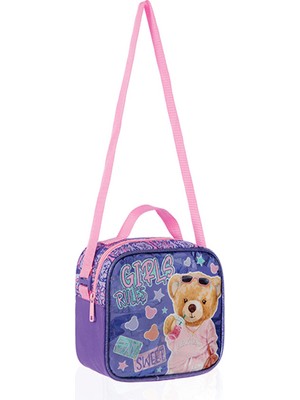 Adel Sweet Teddy Beslenme Çantası Çocuklar İçin Sevimli Tasarım Su Geçirmez 100% Polyester