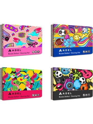 Resim Defteri Fun Karton Kapak 35X50, 15YP,90G Kağıt,perforajlı Sayfa (Karma Renk Gönderilir)