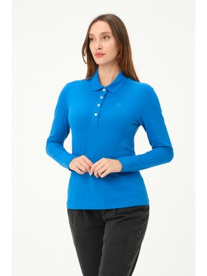 Msw kadın Regular Fit Polo Yaka T-Shirt
