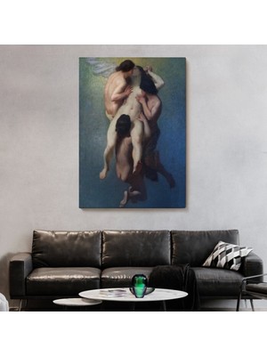 Marsilyan  Nicolas Francois Octave Tassaert, La Femme Damnée (1859) Klasik Kanvas TABLO-5302