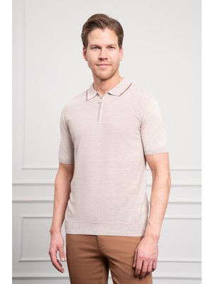  Erkek Kemik Trend  Polo Yaka Dinamik Fit Rahat Kesim T-Shirt