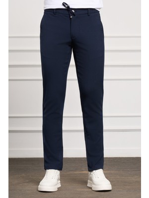 Morven  Erkek Lacivert Slim Fit Jogger Pantolon