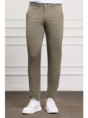 Morven  Erkek Yeşil Slim Fit Chino Pantolon