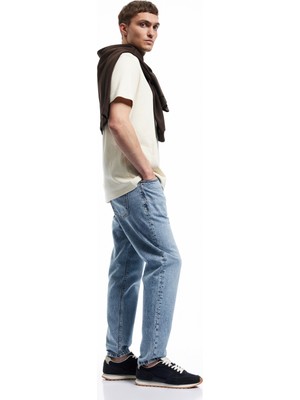 Koton Pamuklu Cep Detaylı Normal Bel Tapered Jean Pantolon - Joe Jean