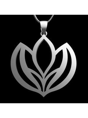 TabiTela 925 Ayar gümüş kolye taç yaprağı   SM4840