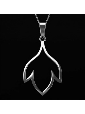 TabiTela 925 Ayar gümüş kolye taç yaprağı   SM4853