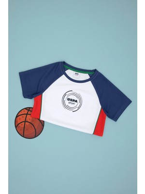 U.S. Polo Assn. Erkek Çocuk Lacivert Bisiklet Yaka Tişört 50299582-VR213