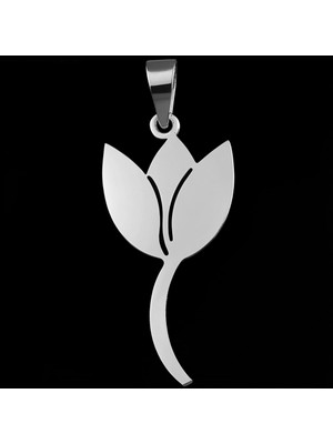 TabiTela 925 Ayar gümüş kolye lale   SM5141