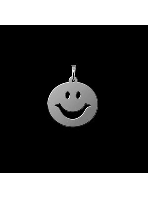 TabiTela 925 Ayar gümüş kolye gülen yüz   SM5055