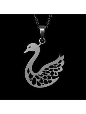 TabiTela 925 Ayar gümüş kolye kuğu SM5082