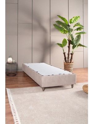 Kilim Mobilya Premium Gold Therapy Bej Ahşap Baza Modern Tasarım 100 x 200 cm Tek Kişilik Kullanım