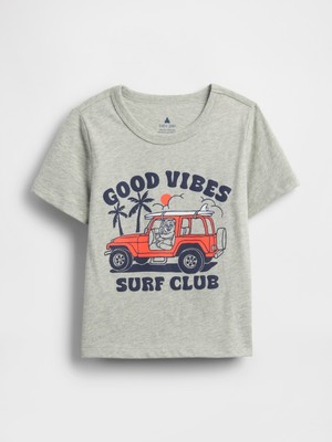 Erkek Bebek Gri Mix & Match Grafik T-Shirt