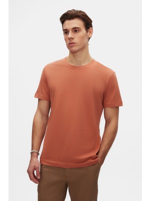 Ds Damat Comfort Fit Tarçın %100 Pamuk T-Shirt 6HC14ORT02005