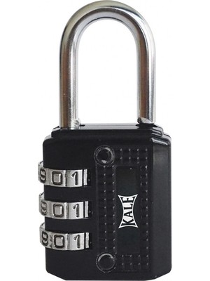 Kale Şifreli Asma Kilit Siyah 3 Basamaklı KD001/20-700