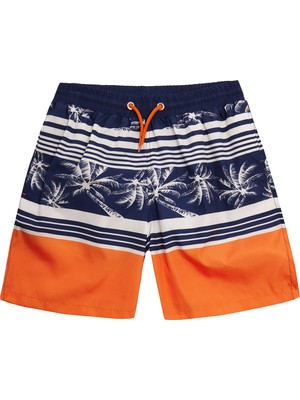 Genç Erkek Çocuk Deniz Havuz Şortu 5320 Petrol