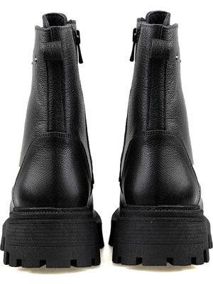 Castleblack 23781-1 Siyah Kadın Kışlık Deri Bot