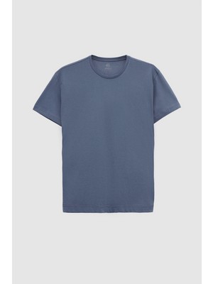 Ds Damat Comfort Füme %100 Pamuk T-Shirt 6HC14ORT02005