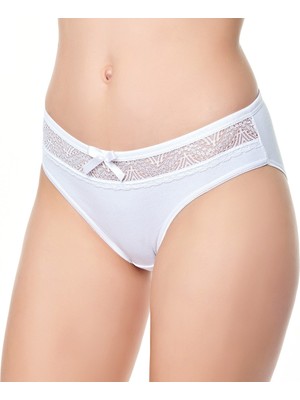 Tutku Elit 12' Li Bayan Beli Dantelli Bikini Külot 2704
