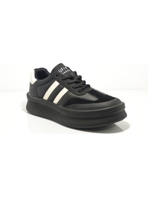 Lufıan Chrıstına 122230019 Siyah Kadın Deri Günlük Sneakers