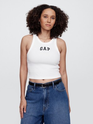 Gap Kadın Beyaz Gap Logo Crop Atlet