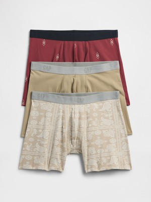 Erkek Çok Renkli 3'lü Brief Boxer Seti