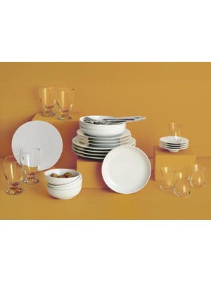 Porland Ocean 4 Kişilik Beyaz 40 Parça Başlangıç Seti 04POR035856