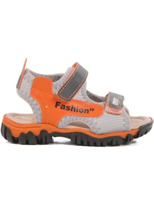 Siyah Cırtlı Ortopedik Erkek Çocuk Spor Sandalet 25T102 B