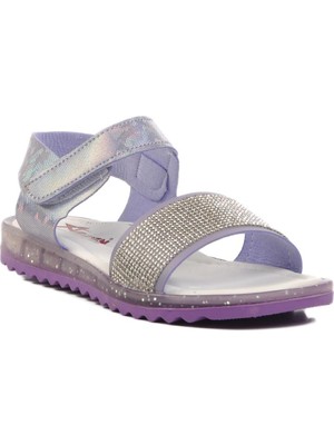 24-408 P Lila Simli  Çocuk Sandalet