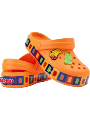 Haribo Çocuk Eva Sandalet 25-35 Numara Turuncu