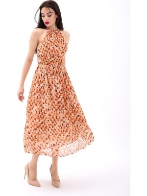 Mira Cotton 5519 Elbise-Turuncu