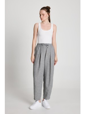 Pauline Keten Pantolon Gri