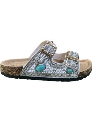 Orijinal Guja 106-4 Çocuk Ortopedik Taşlı Mantar Terlik