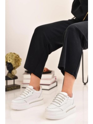 Kadın Kalın Yüksek Hafif Taban Spor Ayakkabı Sneaker