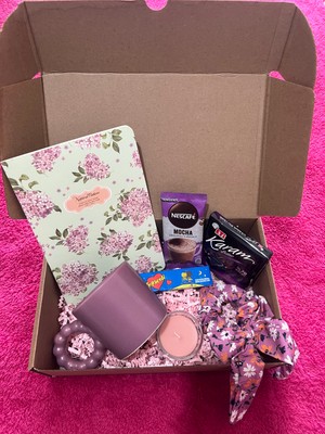 Lila Sever Bi Kutu Mutluluk Hediye Kutusu&Doğum günü &Anneler günü&Özel gün kutuları&Sevgiliye özel hediye kutusu