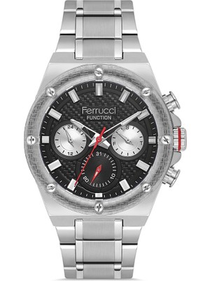 Ferrucci FER.03566M.01 Çelik Kordon Erkek Kol Saati